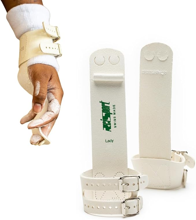 Reisport Women's Uneven Bar Gymnastics Grips - Durable Leather Hand Grips for Gymnastics Bars Women & Girls - Gymnastics Equipment & Accessories for Advanced Gymnasts