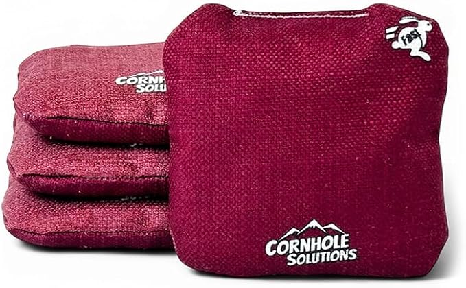 Cornhole Solutions Cornhole Bags Set of 8 – Regulation Pro Style 6x6 – Resin Filled + Tote Bag