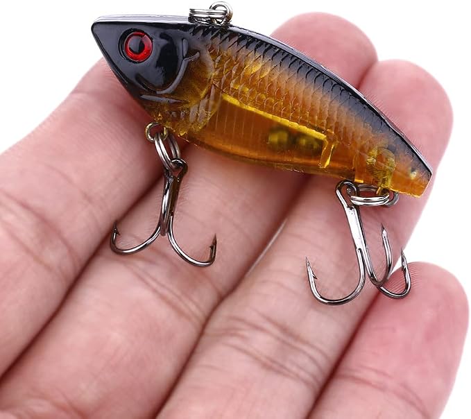 Fishing Lures Kit Mix Includes Minnow Popper Crankbait and Fish Hook for Fishing Saltwater Freshwater Trout Bass Salmon
