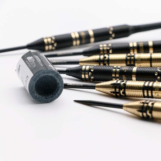 CUESOUL Jazz-Metal Luxury Steel Tip Darts Set 21g/24g/26g with AK5 Integrated Dart Flights