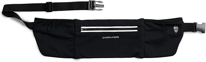 Gymreapers Running Belt Fanny Pack For Women & Men - Phone Holder Waist Belt Gifts For Runners, Joggers, Sports & Gym Workout - Lightweight Adjustable Waist Pouch For Running Gear Accessories