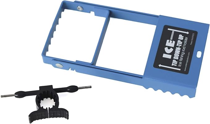 Original Blue Ice Fishing Tip Down-Tip Up- Sensitive to The Slightest Fish Bites- Fits Most Spinning Reels and Some Smaller Straight-Line Reels.