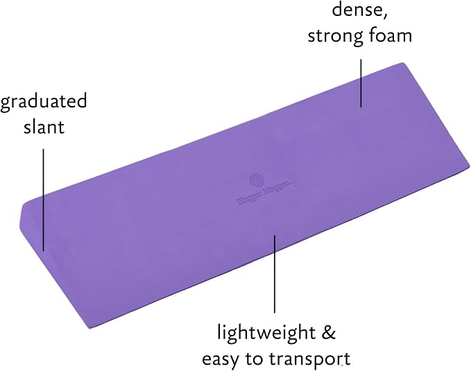 Hugger Mugger Yoga Wedge - Gentle Lift for Sensitive Wrists, Durable and Stable, Supports Joints, Great for Downward Dog