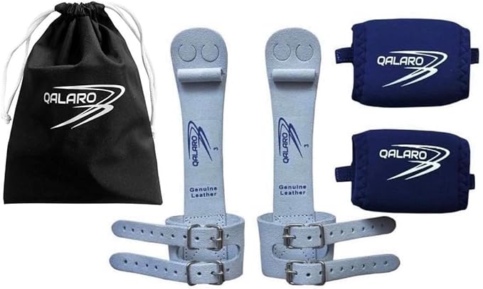 Double Buckle Grips for Girls Gymnastics | Dowel Grips, 4" Wristbands, Grip Bag | Gymnastics Grips for Girls | Youth Bar Grips | Gymnastics Gloves