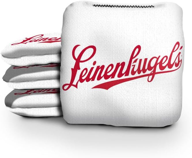 Slick Woody's Official Brand Beer + American Flag Cornhole Bags – Resin-Filled Tournament Performance with Dual Sided Professional Use Fabric- Set of 8