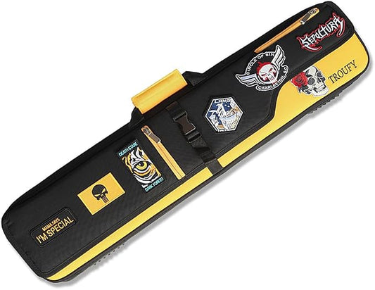 Pool Cue Case – Durable 4x4 & 4x5 Billiard Pool Cue Stick Carrying Case with Large Storage Space, Waterproof Billiards Accessories