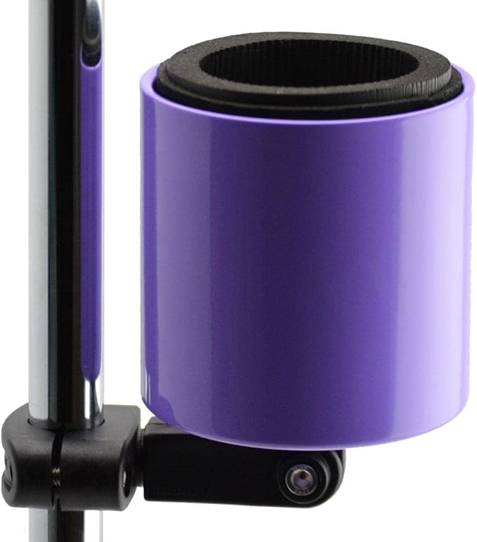 Kroozie Deluxe Bike Bottle Holder – Universal, Stainless Steel Bike Cup Holder for Handlebars – For Vertical or Angled Bars & Drinks up to 48 Oz. – Stroller, Cruiser, & Ebike Accessories