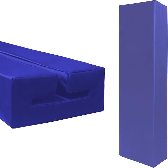 Katop Premium I-Beam Flange Pad - Black & Blue - Fits 5" 6" 8" 10" 12" Size I-Beams - Waterproof Surface - All Weather Use - Indoor & Outdoor - 2" Thick Superior Filling Material