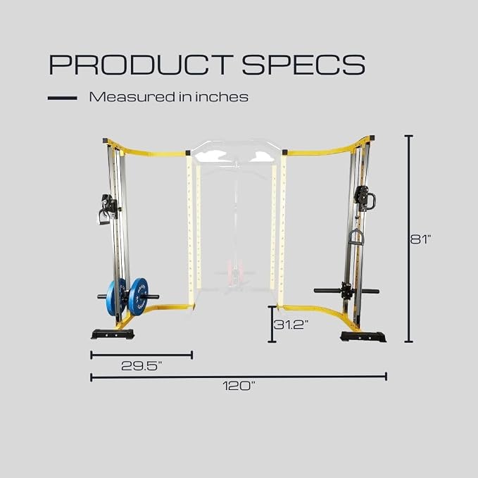 HulkFit Multi-Functional Adjustable Pro Series Power Rack Power Cage Exercise Equipment for Home Gym with Squat Rack Attachments and Accessories - Bench Press, Squats, and Deadlifts - Multicolor