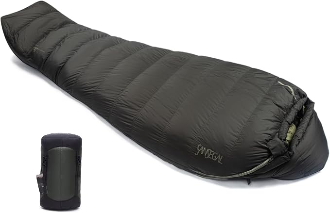 Ultralight Mummy Down Sleeping Bag 650 Fill Power Duck Down Suits for 32 Degree F for Camping Hiking Backpacking