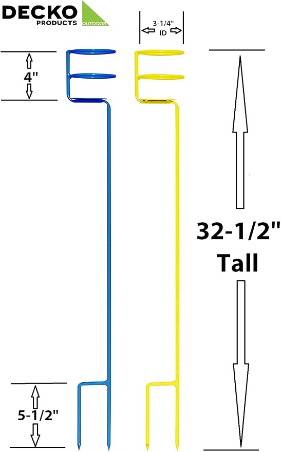 Decko, 2-Pack(30254), Yellow and Blue