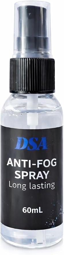 DSA Premium Anti-Fog Spray for Glasses, Swim Goggles, Scuba & Snorkel Masks, Mirrors & Plastic Windows – Quick-Dry, Long-Lasting Defogger – 2Fl Oz