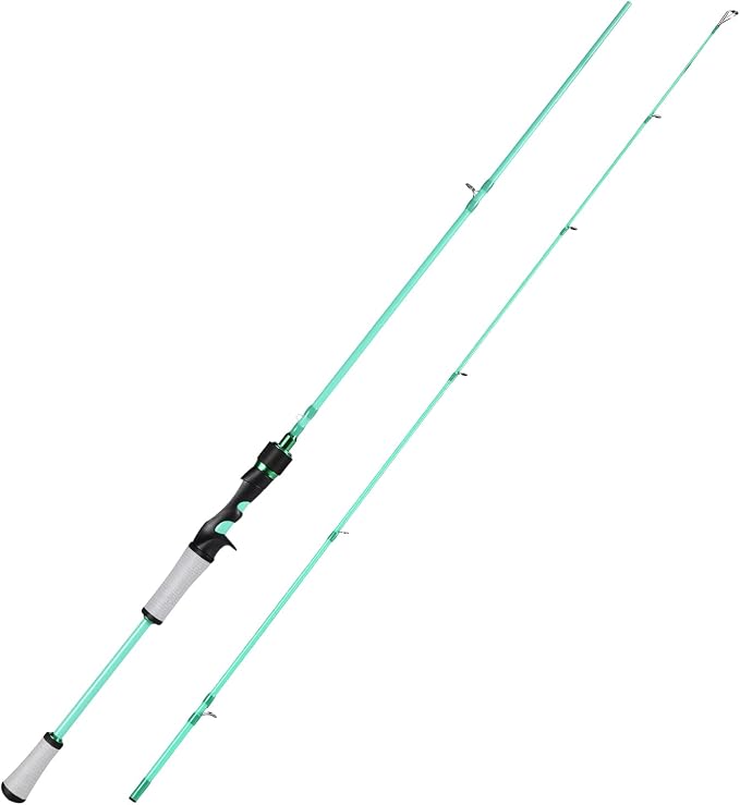 One Bass Fishing Rod, Spinning & Casting Fishing Pole with 30 Ton Carbon Fiber