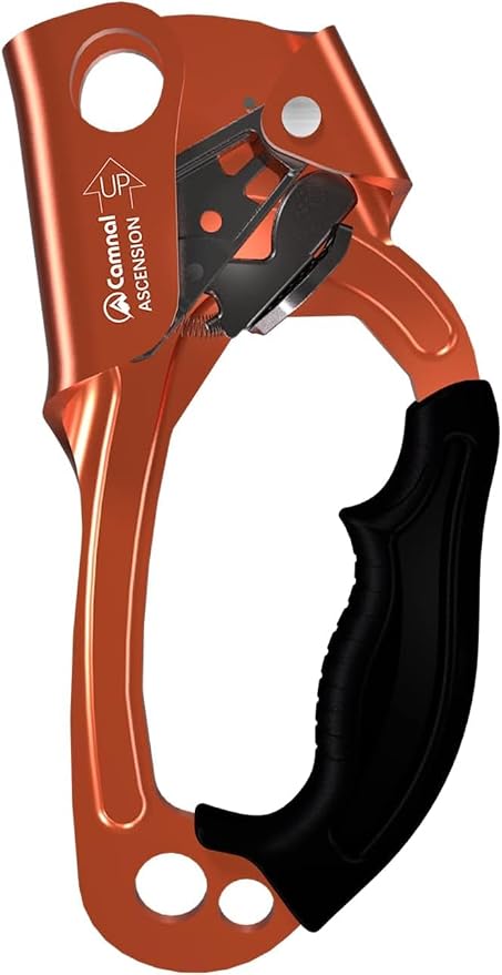 UIAA & CE Certified Hand Ascender for 8–13mm Rope, Rope Clamp for Rock Climbing, Tree Climbing, Arborist, Rappelling Gear – Left/Right Hand