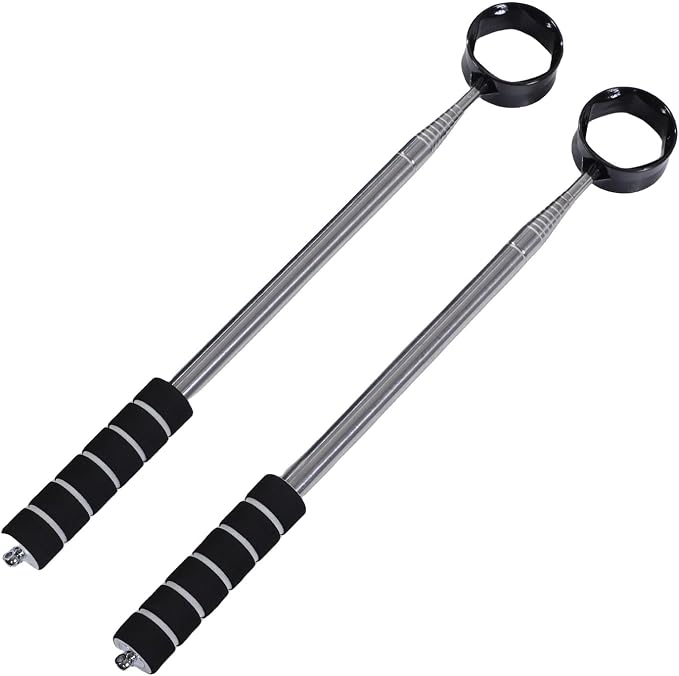 Golf Ball Retriever, 8.5ft Telescopic Stainless Steel Lightweight Golf Ball Grabber, Club Scooper with Anti Slip Handle for Water Hazards and Course Use