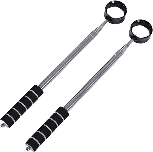 Golf Ball Retriever, 8.5ft Telescopic Stainless Steel Lightweight Golf Ball Grabber, Club Scooper with Anti Slip Handle for Water Hazards and Course Use