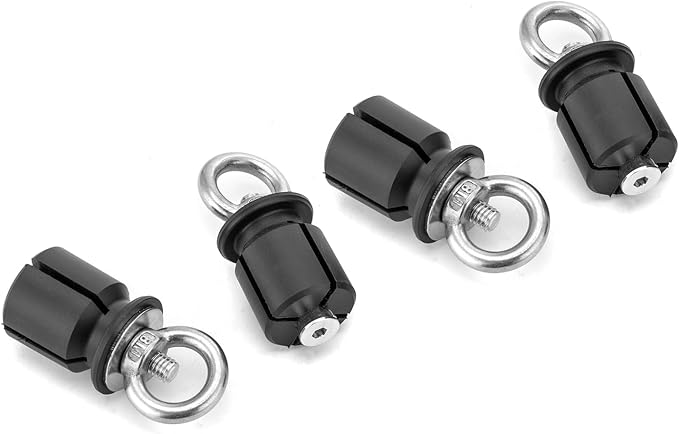 8Pcs UTV ATV Tie Down Anchors Kit Expansion Pin, Lock and Ride Bed Anchor Compatible with Polaris Ranger General 1000 XP with 1-7/16" Hole
