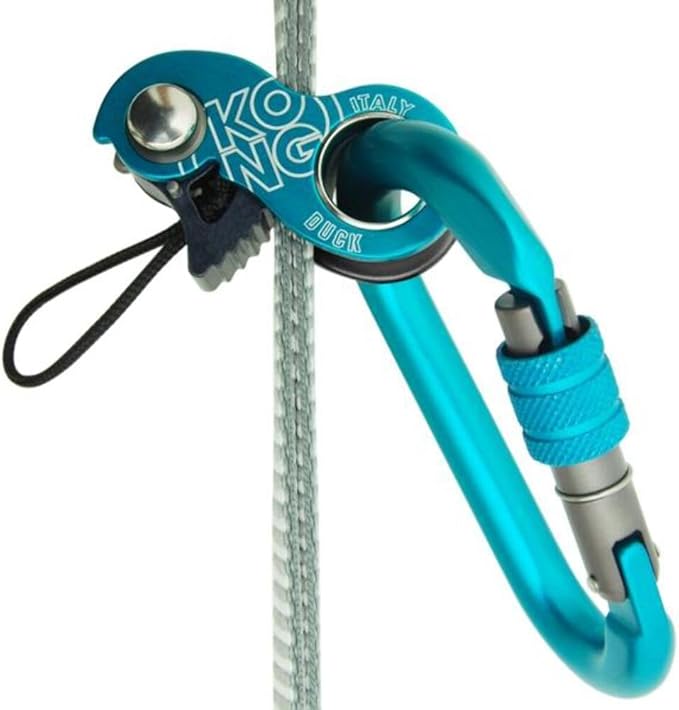 Duck Ultra-Compact Emergency Rope Clamp, Lightweight Aluminum Alloy Ascender & Rope Clamp for 8-13mm Ropes, Self-Rescue, Lanyards & Recovery, Made in Italy
