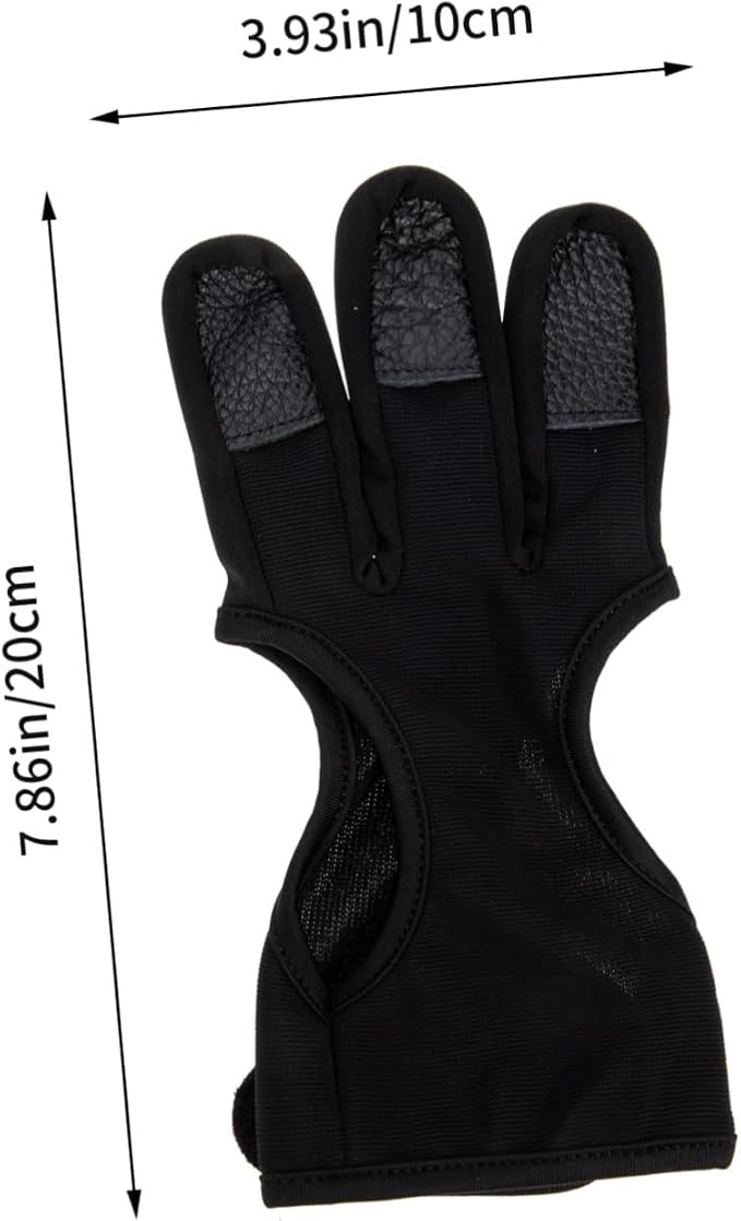 Yardwe 2pcs Archery Finger Stall Gloves Professional Archery Equipment Supply Accessory Professional