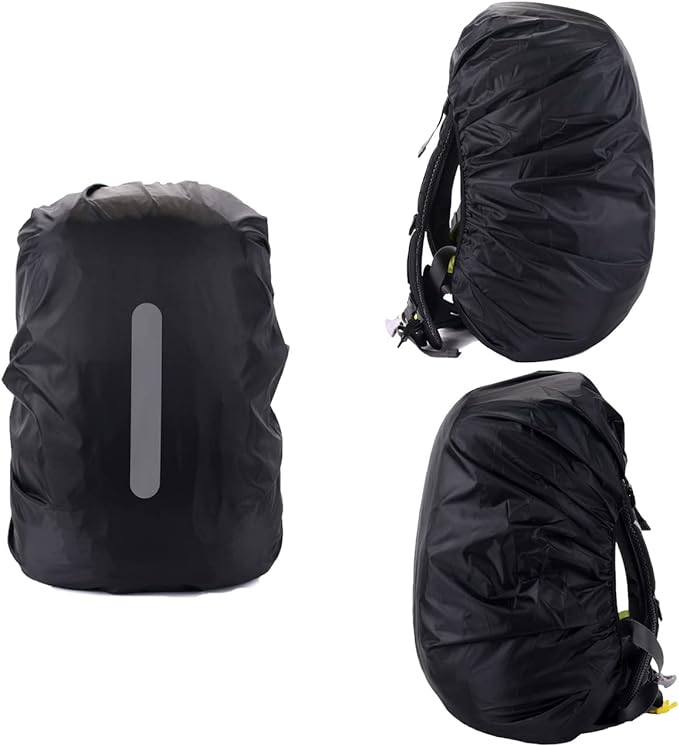 2 Pack Waterproof Rain Cover for Backpack,Backpack Rain Cover with Reflective Strip,Rucksack Rain Cover for Bicycling/Hiking/Anti-Dust/Anti-Theft/Camping/Traveling/Outdoor Activities