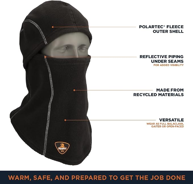RefrigiWear PolarForce Fleece Balaclava Face Mask
