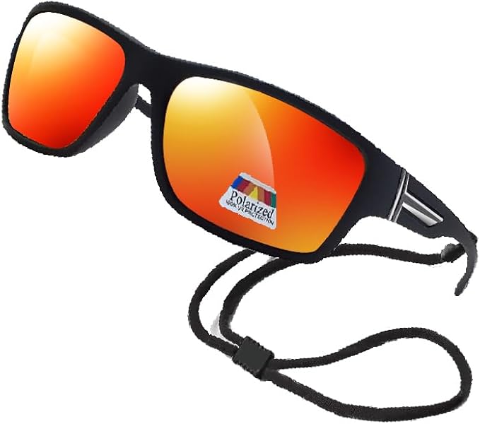 Polarized Bifocal Sunglasses Reading Glasses for Men Women Sports Wrap Silver Mirror Black Fishing Driving