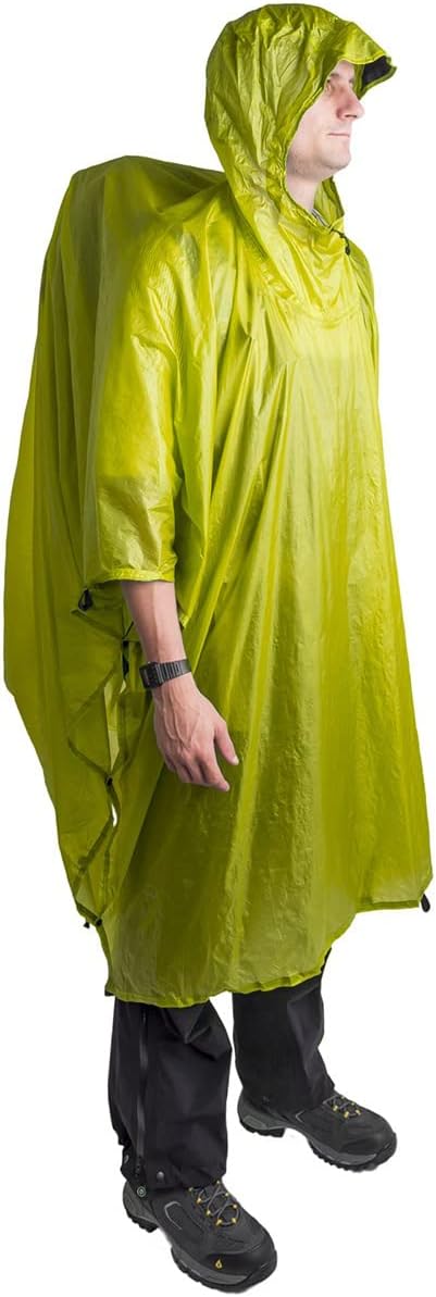 Sea to Summit Ultra-SIL Nano Tarp Poncho 4-in-1 Raincoat, Pack Cover, Groundsheet, and Shelter