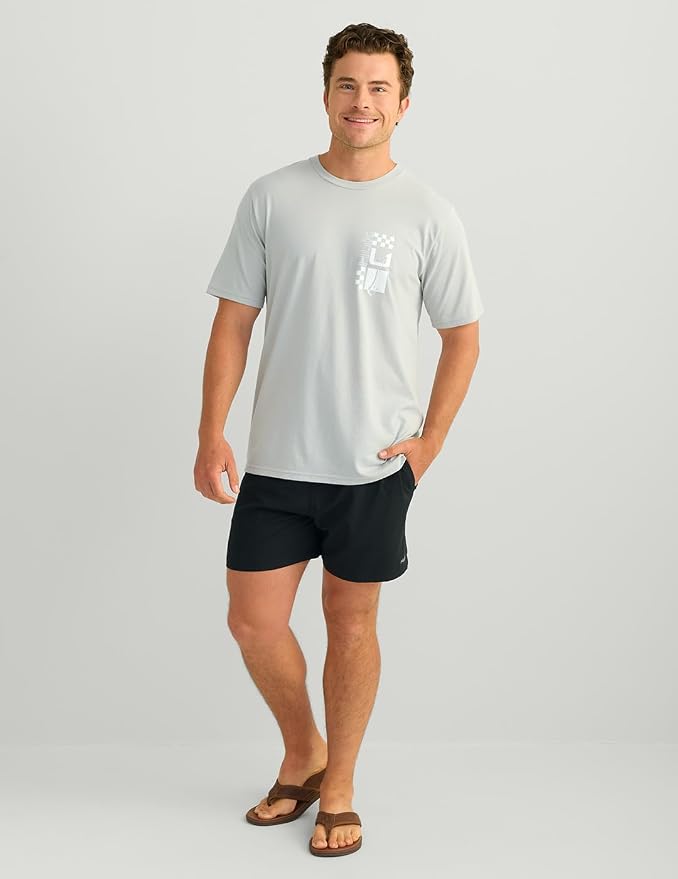 HUK Mens Performance Fishing Logo Tee, Short Sleeve T-Shirt for Men