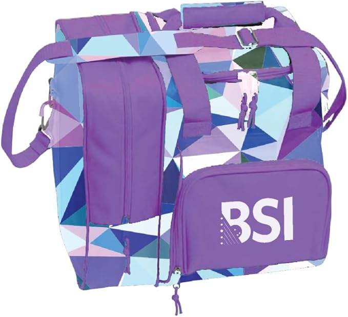 BSI Deluxe Single Ball Tote Bowling Bag with Shoe Compartment & Accessory Storage