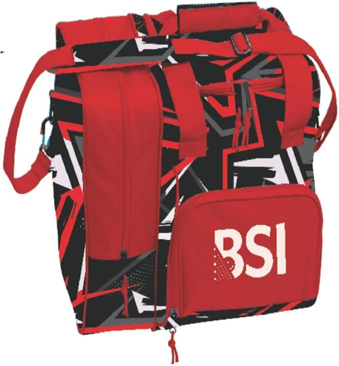 BSI Deluxe Single Ball Tote Bowling Bag with Shoe Compartment & Accessory Storage