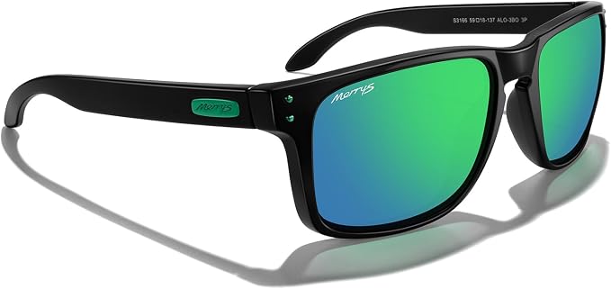 MERRY'S Polarized Square Sunglasses for Sports Driving Fishing Glasses UV400 Protection S3166