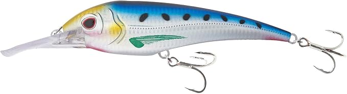 Nomad Design DTX Minnow with Patented Autotune System - Distressed Baitfish Swimming Action, BKK Diablo