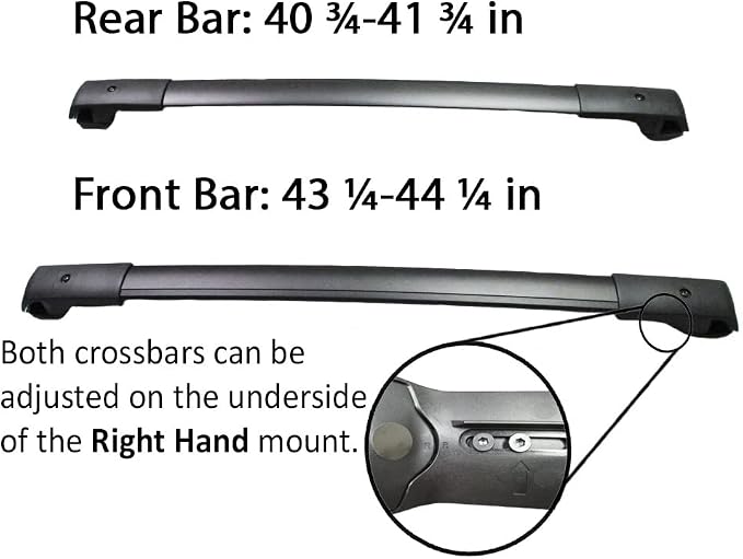 BRIGHTLINES Aero Cross Bars Roof Racks Luggage Rack Replacement for 2013-2017 Subaru Crosstrek & 2012-2016 Impreza