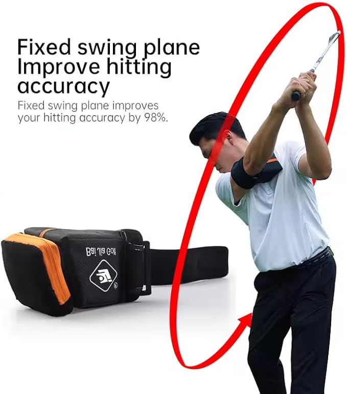 Golf Swing Square Arm Action Trainer for Correcting Chicken Wings & Perfecting Wrist Release Professional Golf Swing Practice Aid