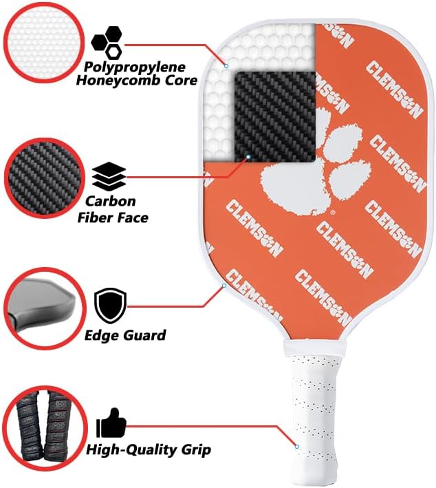Parrot Paddles NCAA Georgia Sport Pickleball Paddle