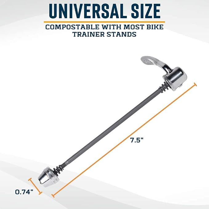 Bike Trainer Stand – Alpcour Portable Stainless Steel Indoor Trainer w/Magnetic Flywheel, Noise Reduction, 6 Resistance Settings, 2 Quick-Release Skewers & Bag – Stationary Exercise for All Bikes