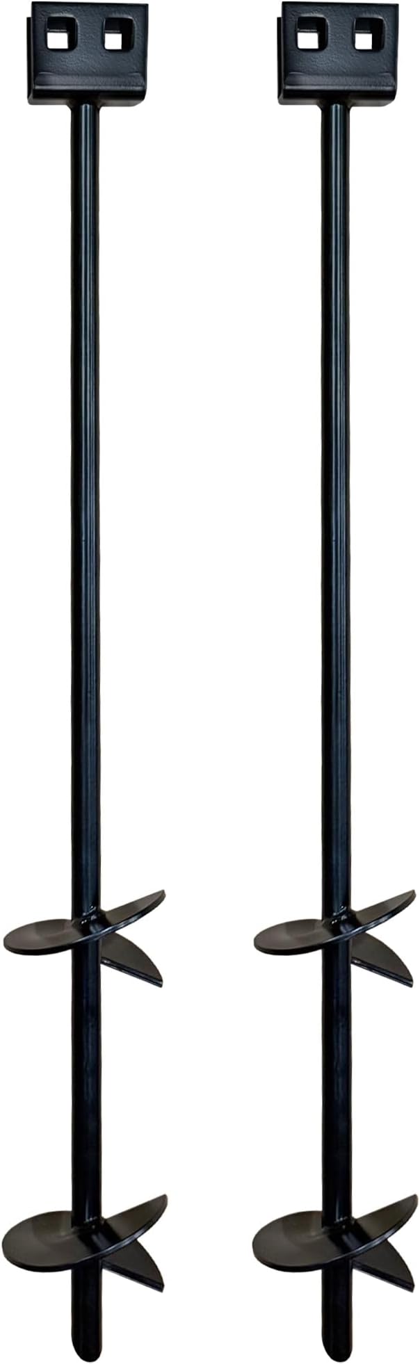 3/4" x 30" Mobile Home Double Disk Earth Auger Anchor, Heavy Duty Steel - RV, Camping, Tents, Trampolines, Deer Stands (2 Pack)
