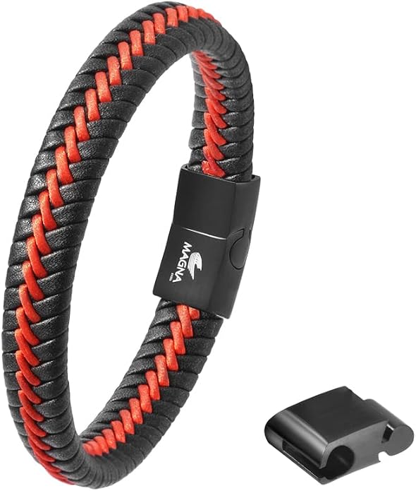 Men's Braided Genuine Leather Cord Bracelet