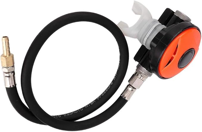 Tbest Regulator, Diving Mouth Piece Dive Snorkel 2nd Stage Regulator Diving Explorer with Mouthpiece Diving Equipment Accessory for Diving Snorkeling Underwater Erogatore Subacqueo