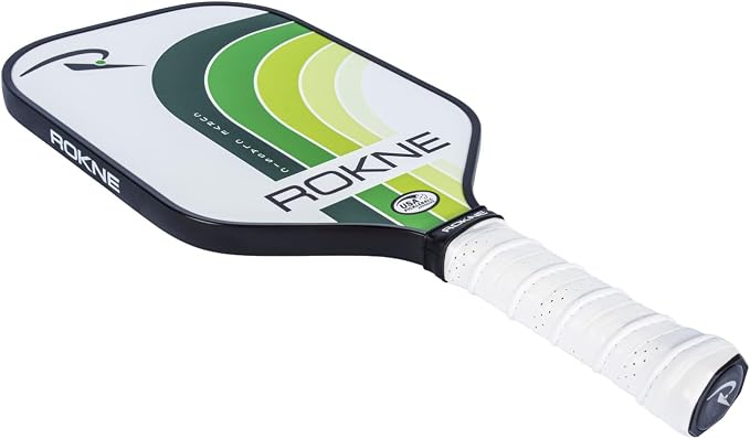 ROKNE Curve Classic Pickleball Paddle | USAPA Approved Fiberglass Pickleball Paddles | Precision Engineering & Comfort | ProGrit Texture for Max Spin & Power | Paddle
