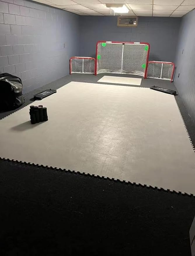 Potent Skateable Synthetic Ice Hockey Tiles (10 pcs per Box, 21.6 SQFT)