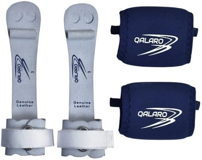Hook & Loop Leather Grips for Girls Gymnastics | Dowel Grips, 4" Wristbands | Gymnastics Grips for Girls | Youth Bar Grips | Gymnastics Gloves