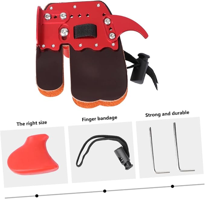 Kisangel 2 Pcs Arrow Finger Guard Finger Sleeves Protective Hand Gear Finger Braces Finger Protector Bracket