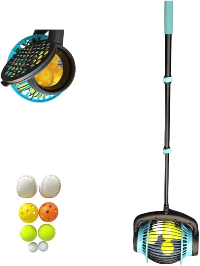 Tennis Balls Hoppers Pickle-Ball Tennis Ball Picker Tennis Ball Picker Upper Hopper Ball Retriever Golf Accessories Suitable for Training and Teaching venues