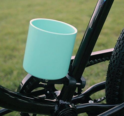 Kroozie Deluxe Bike Bottle Holder – Universal, Stainless Steel Bike Cup Holder for Handlebars – For Vertical or Angled Bars & Drinks up to 48 Oz. – Stroller, Cruiser, & Ebike Accessories
