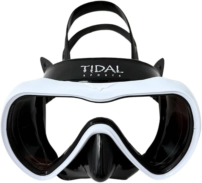 Tidal Mask-Advanced Anti Fog Diving Mask for Scuba Diving, Snorkeling, Free Diving&Swimming. Wide-Angle Tempered Glass Single Lens.