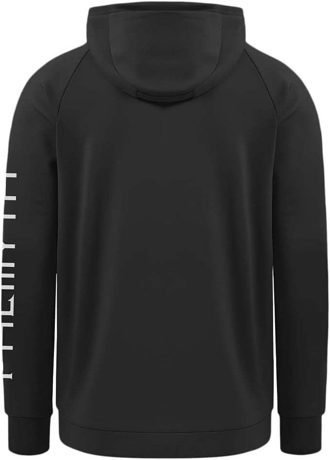 Palmyth Men's Fishing Hoodie Fleece Lined with Neck Gaiter for Cold Weather | Fleece Lining, Wind- and Water-Resistant Shell, Breathable Neck Gaiter, Underarm Vents, Thumb Holes, Adjustable Hood and Hem
