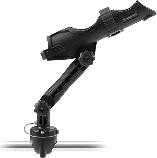 Hitorhike Kayak & Boat Fishing Rod Holder Set with Extender – Universal Reel Compatibility, 360° Adjustable, Heavy-Duty Mounts