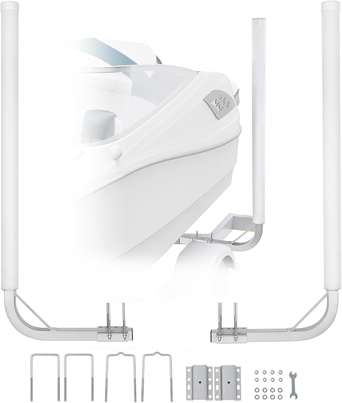 VEVOR Boat Trailer Guide, 16.7"- 60″ Adjustable Design Trailer Guide Poles, 2PCS Trailer Guide-Ons for Ski Boat, Fishing Boat or Sailboat Trailer