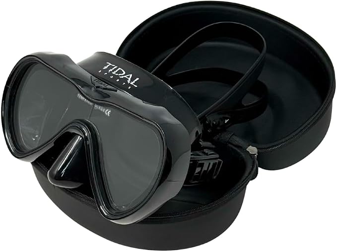 Tidal Mask-Advanced Anti Fog Diving Mask for Scuba Diving, Snorkeling, Free Diving&Swimming. Wide-Angle Tempered Glass Single Lens.